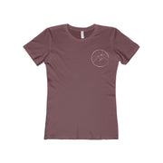 Women's The Boyfriend Tee With Cross Mountain Scene