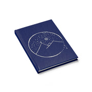 Midnight Blue Journal With Cross Mountain Scene