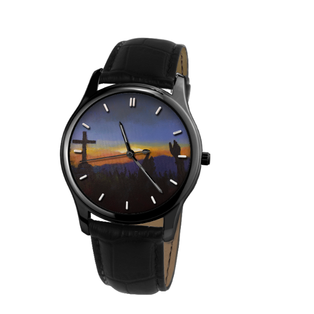 Watch with 2025 cross on face